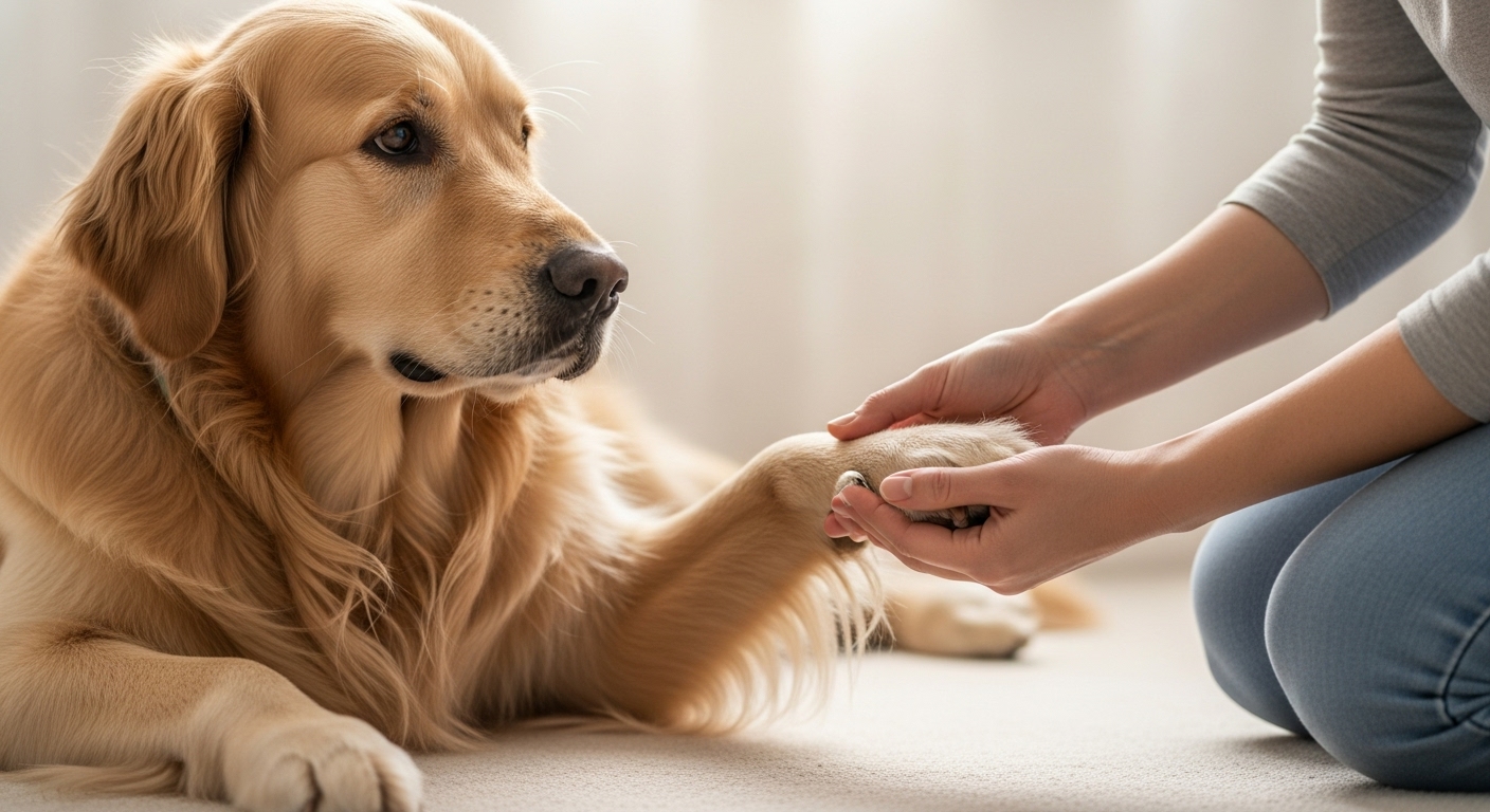 Why do some dogs chew on their feet and legs