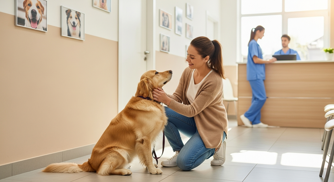 Preparing your dog for a vet visit