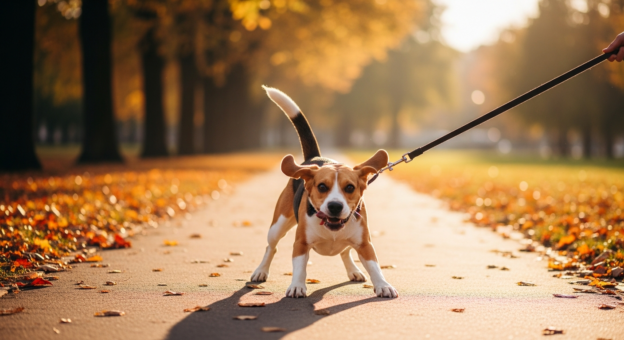 dog reactivity training during walks