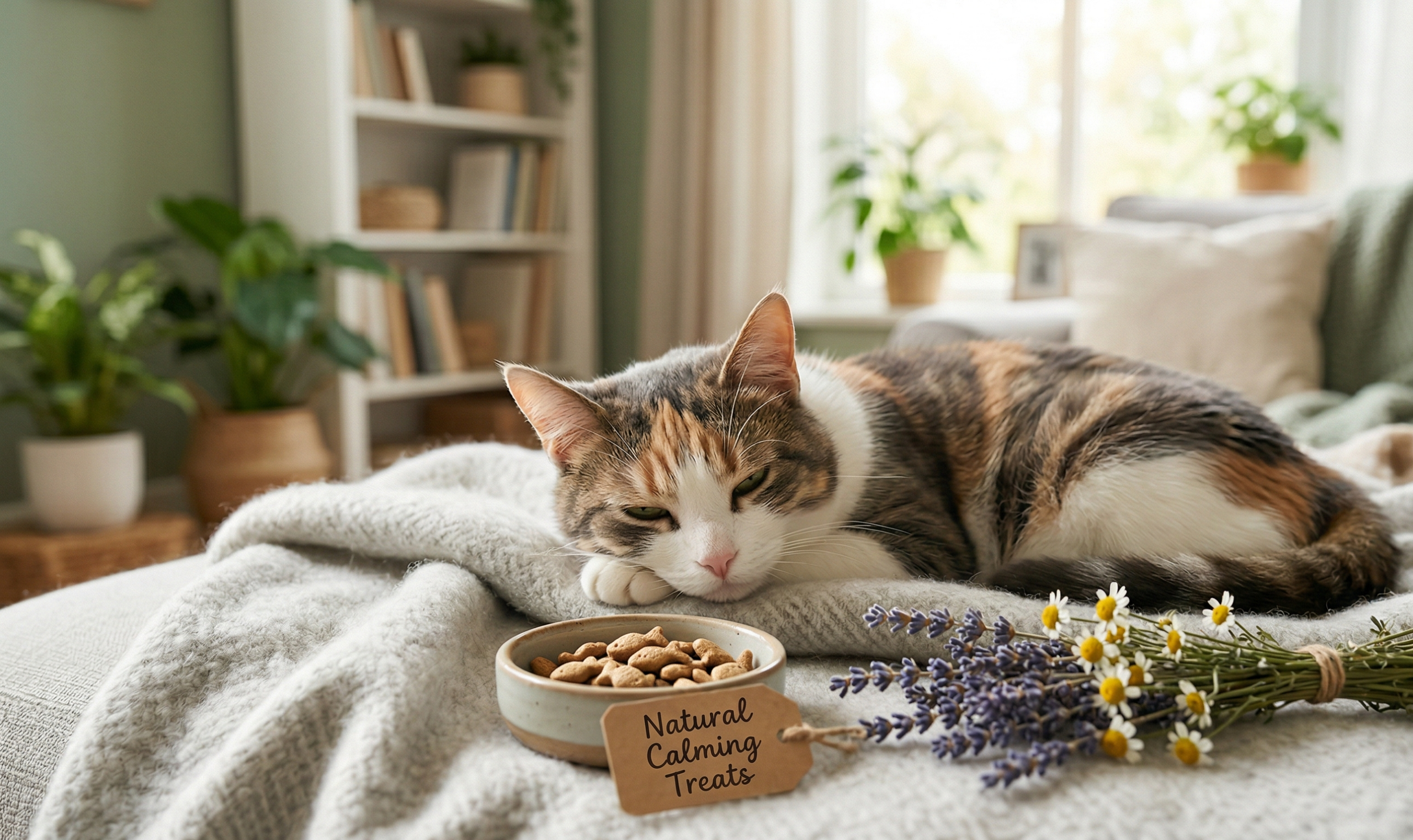 Natural calming treats for cats