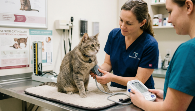 Feline hypertension in senior cats