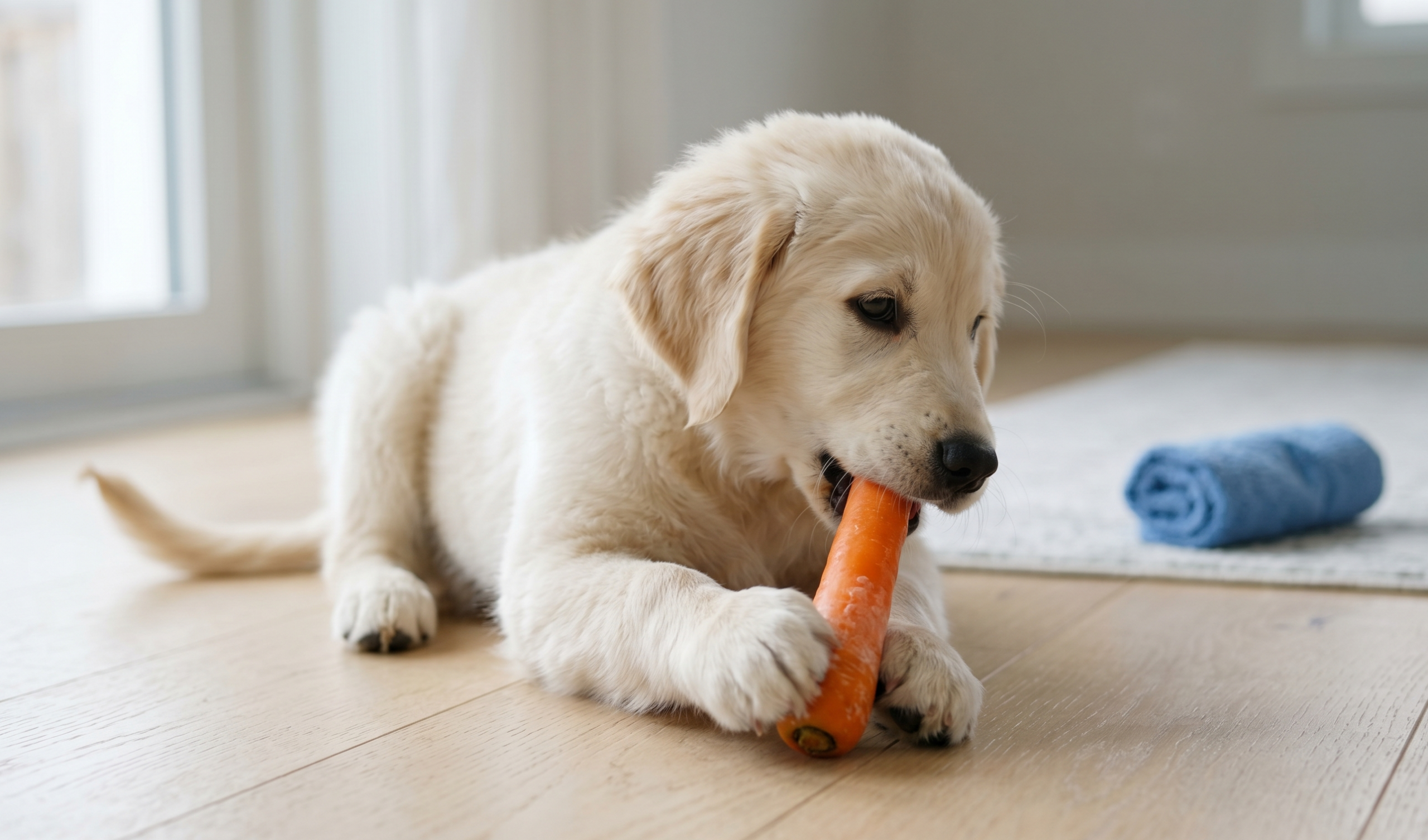 Natural ways to help a teething puppy