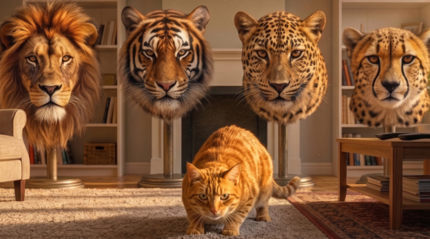 domestic and wild cats
