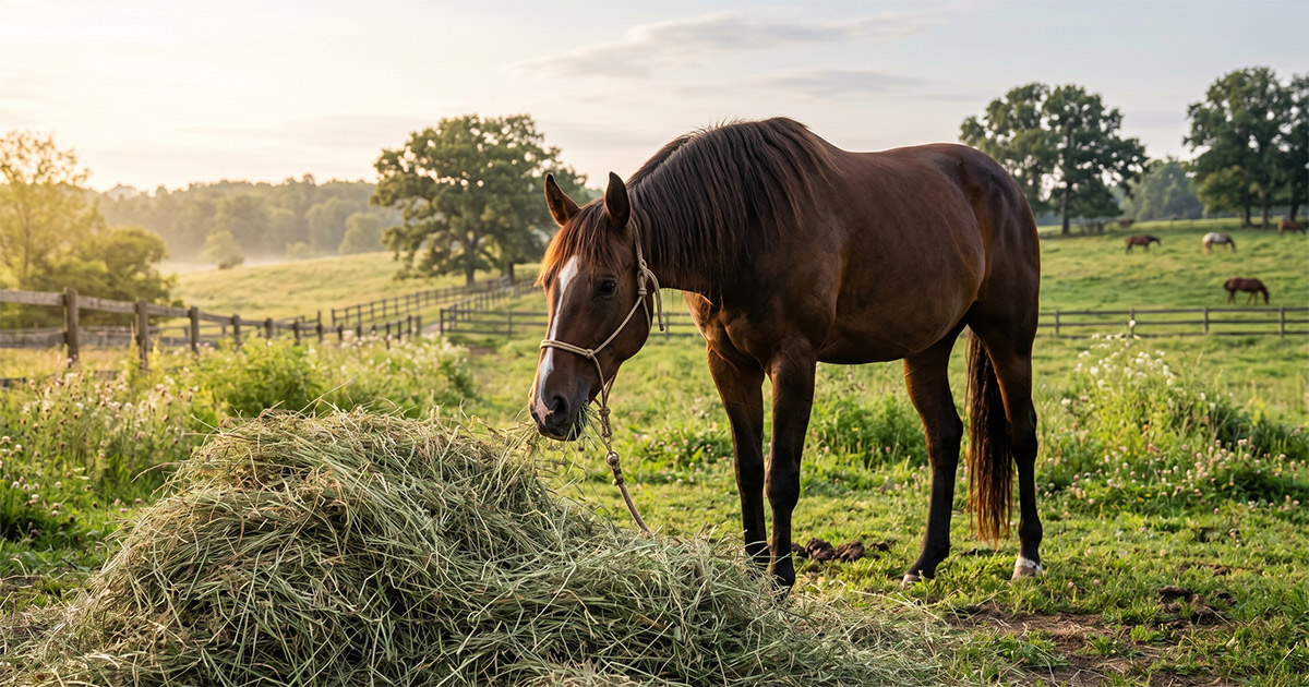 forage first equine diet