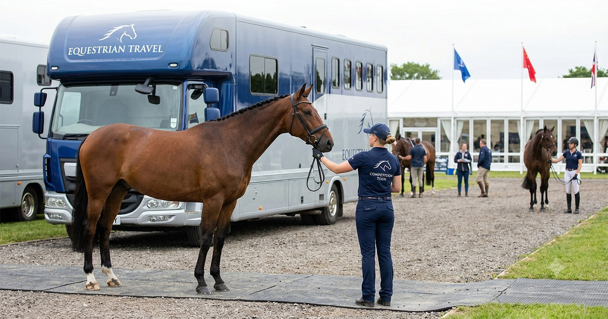 Herbal support for horse travel stress and competition anxiety