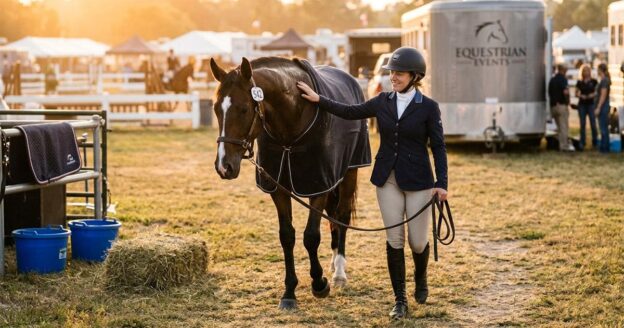 Natural recovery routines after horse competition