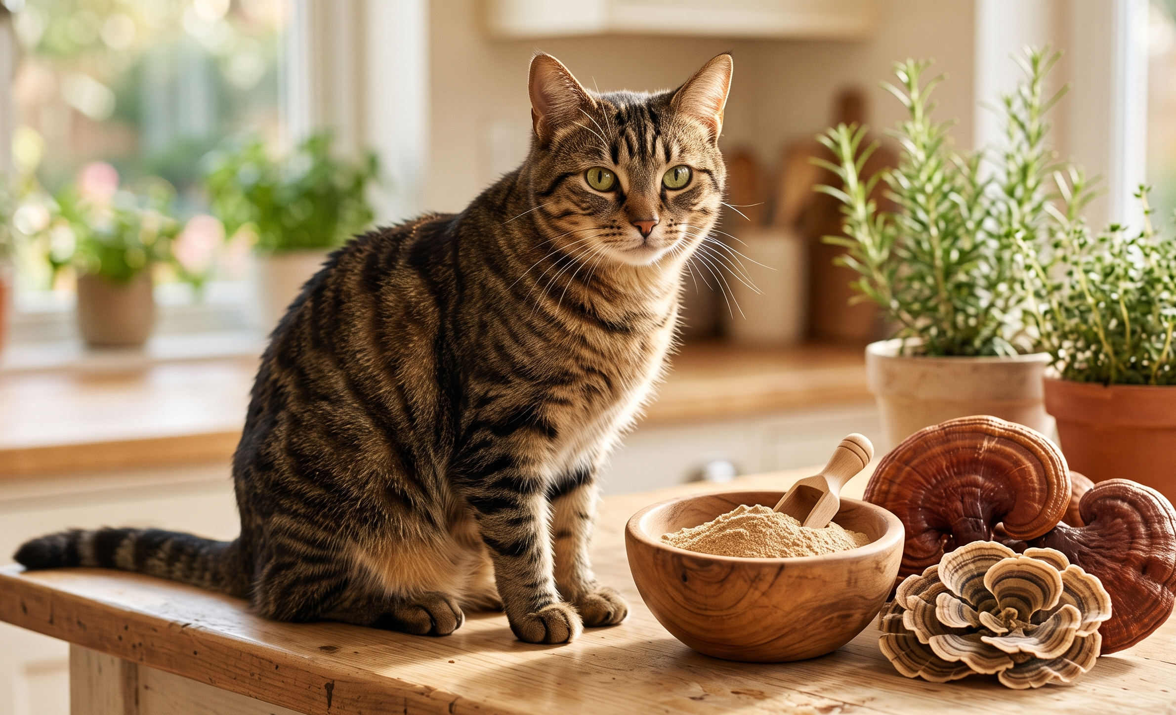 Medicinal mushrooms for cats