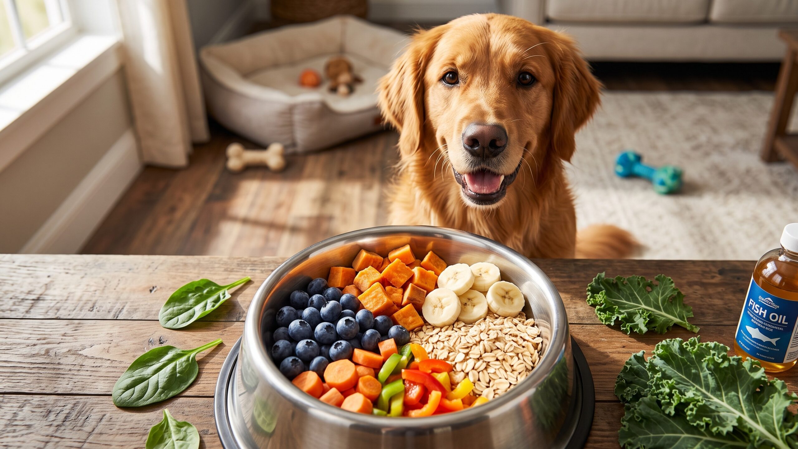 natural diet additions for dog microbiome