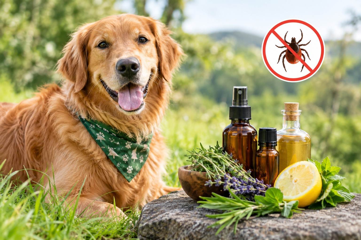 Natural tick repellents for dogs.