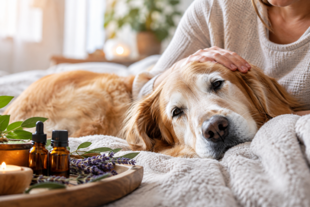Essential oils for end-of-life care of dogs