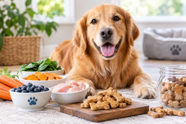 Healthy treats for dogs with nutritious options for happy dog parents