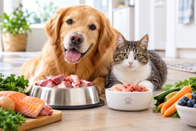 Raw diet options for your dog or cat with fresh ingredients.